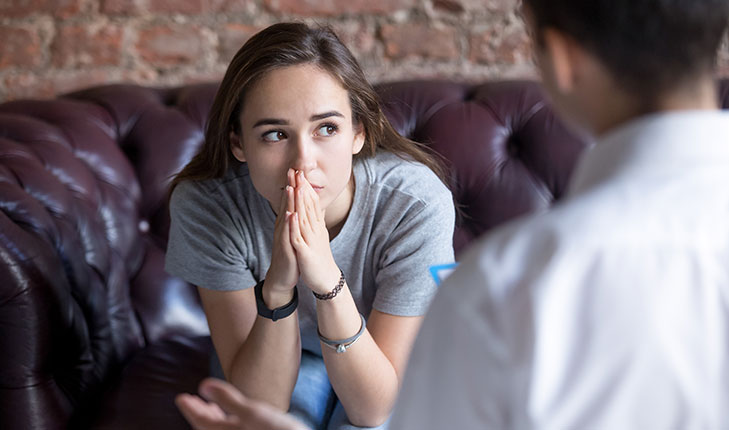 Woman in counseling