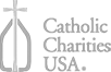 Catholic Charities USA logo in grey